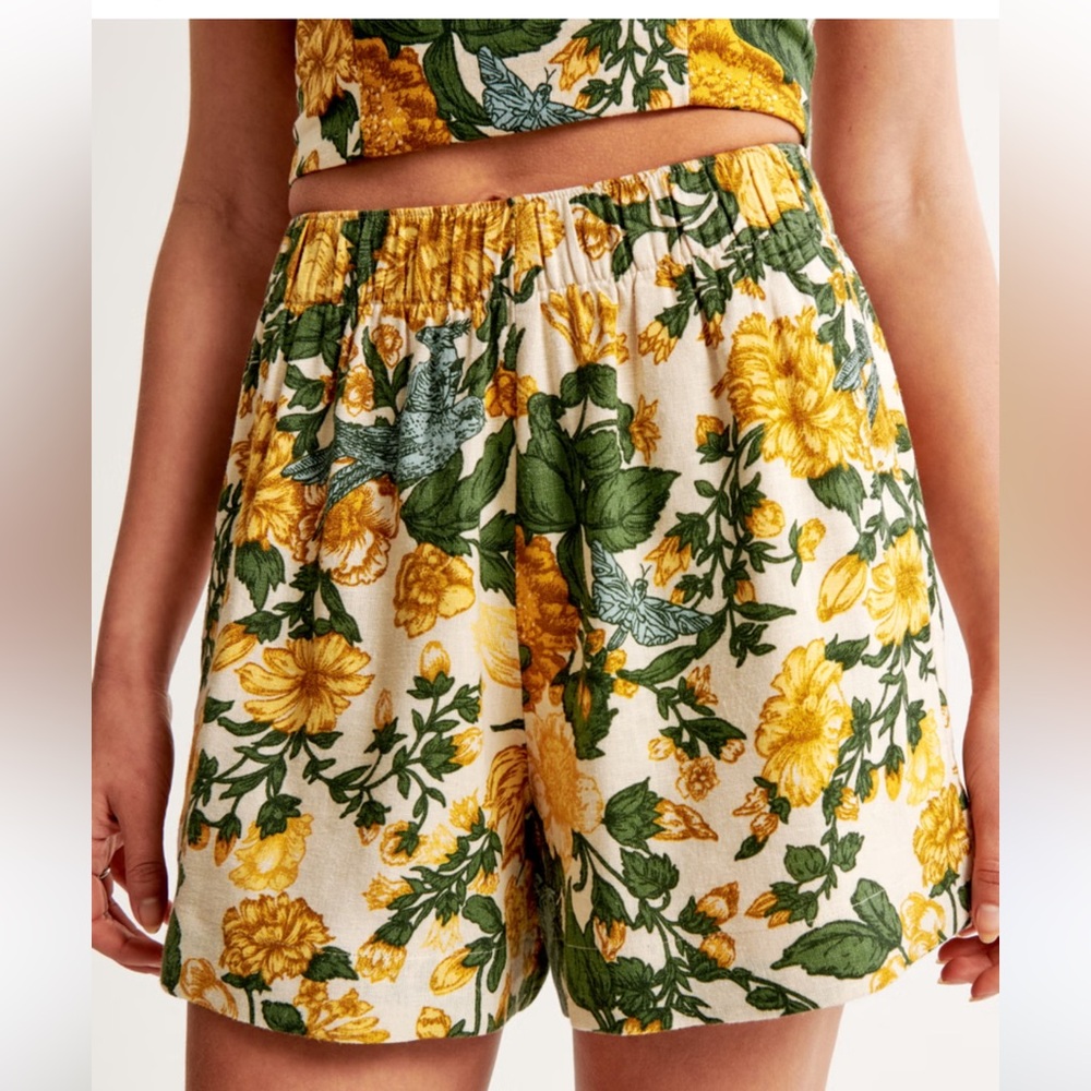 XXL Linen Blend Pull On Shorts